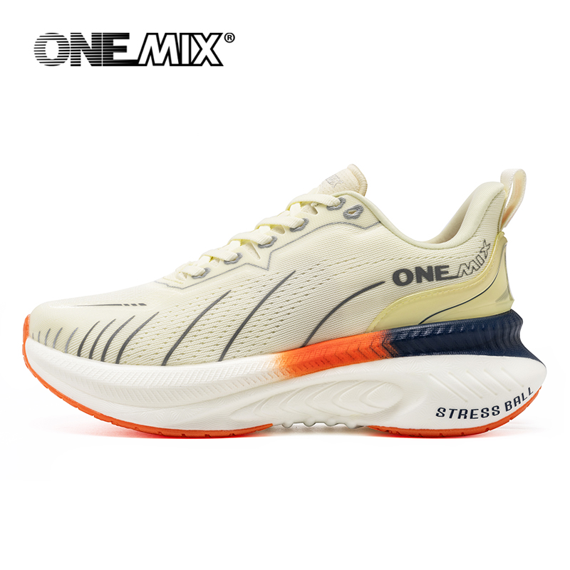 Reflective Night Running Shoes - ONEMIX Białe buty do biegania po