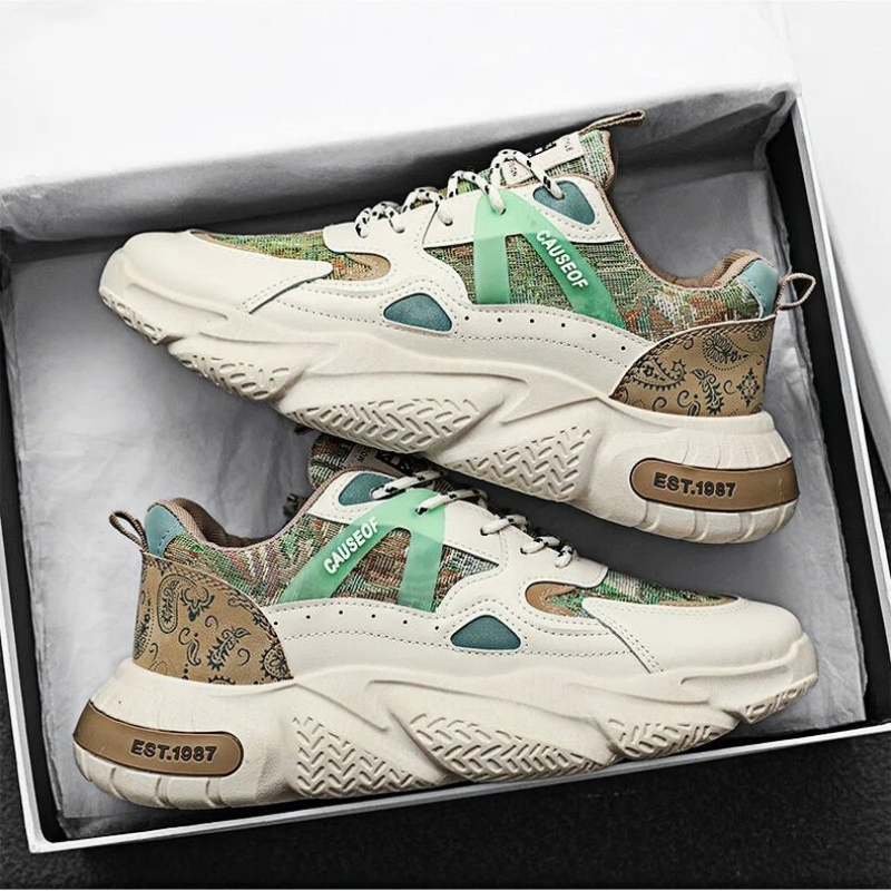 Wide Toe Box Running Sneakers - Męskie buty z szerokim noskiem, minimalistyczne,