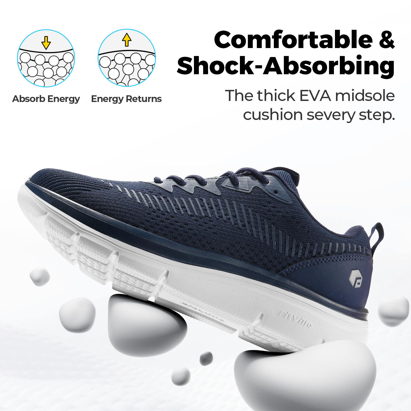 FitVille Męskie buty do chodze – Breathable Mesh Athletic Shoes recenzja i cena