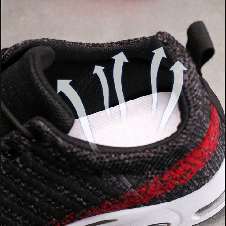 Męskie sneakersy, buty dzianin – Knit Fabric Lace Up Sneakers recenzja i cena