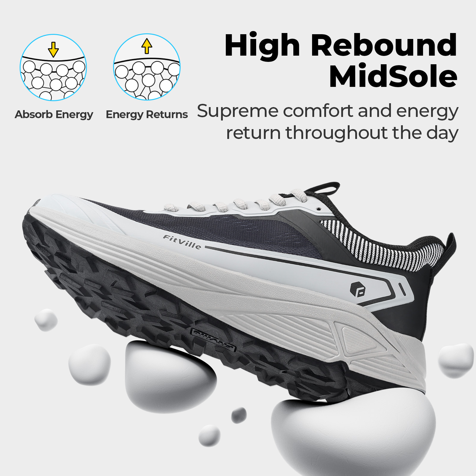 FitVille Szerokie buty sportow – Anti Slip Trail Running Sneakers recenzja i cena